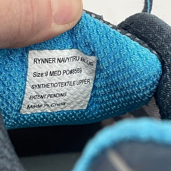 Abeo Rynner 8569 Blue Athletic Running Sneakers Shoes Vibram Sole Womens size 9 - Picture 5 of 8